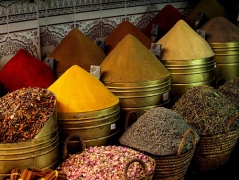 Spice Market In Morocco (I found this pic online)  